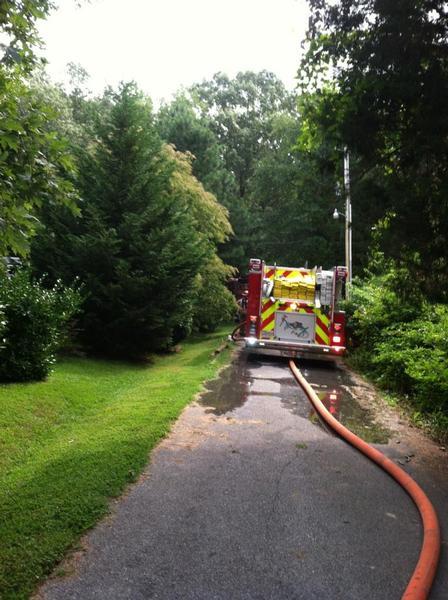 Engine 52 on Mill Point fire